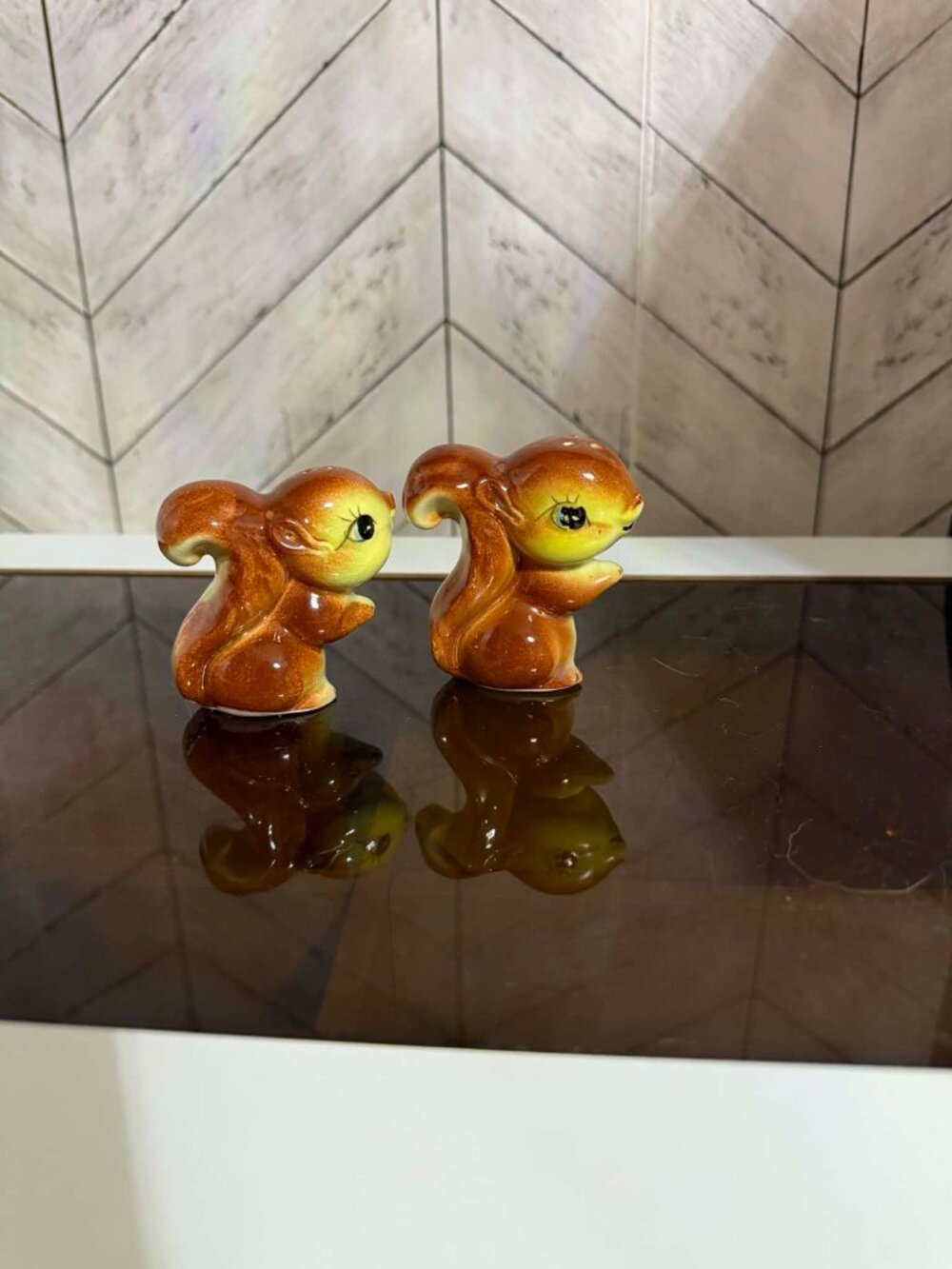 Vintage Squirrel Salt & Pepper Shakers